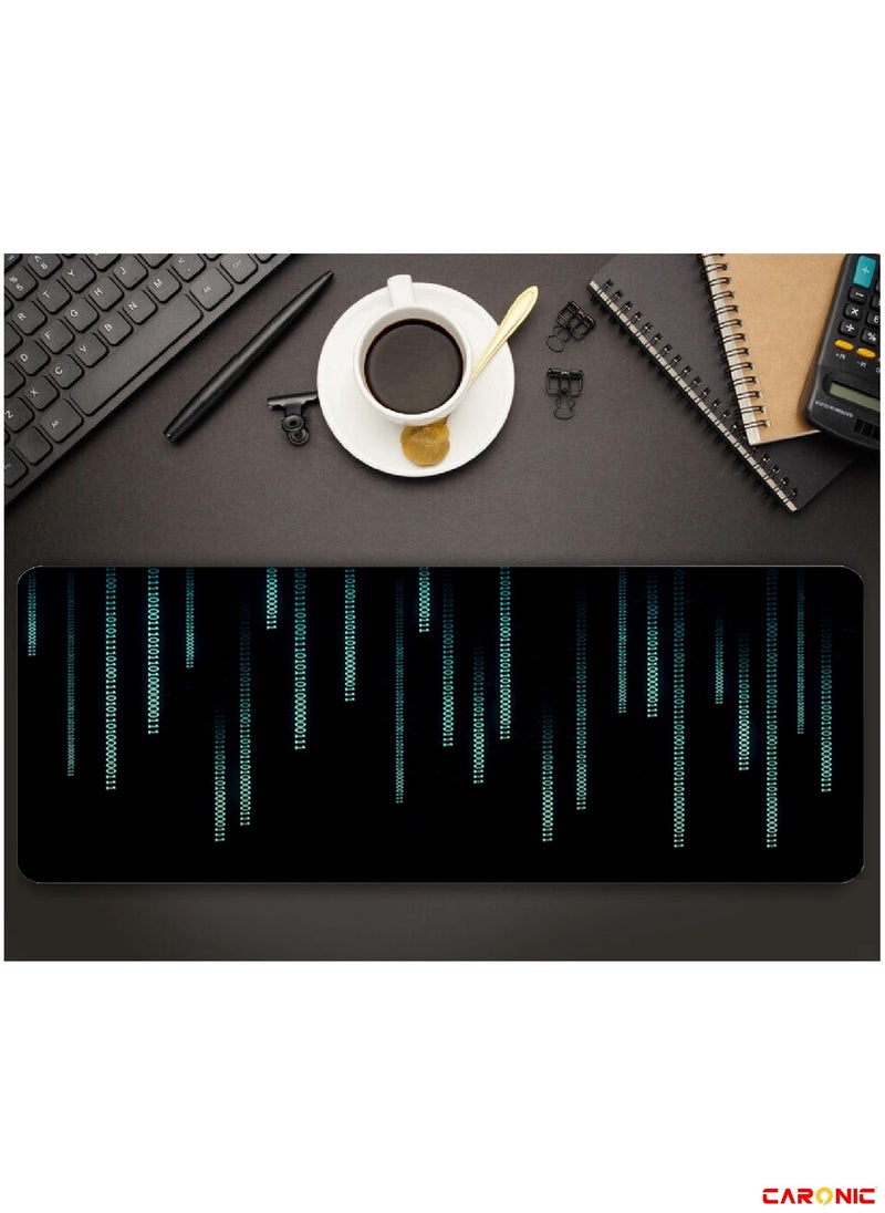 CARONIC - Large Gaming Mouse Pad with Superior Micro Weave Cloth Extended Desk Mousepad with Stitched Edges Non-Slip Base Water Resist Keyboard Pad For Gamer And Office Home Carl M1533 - Image 1