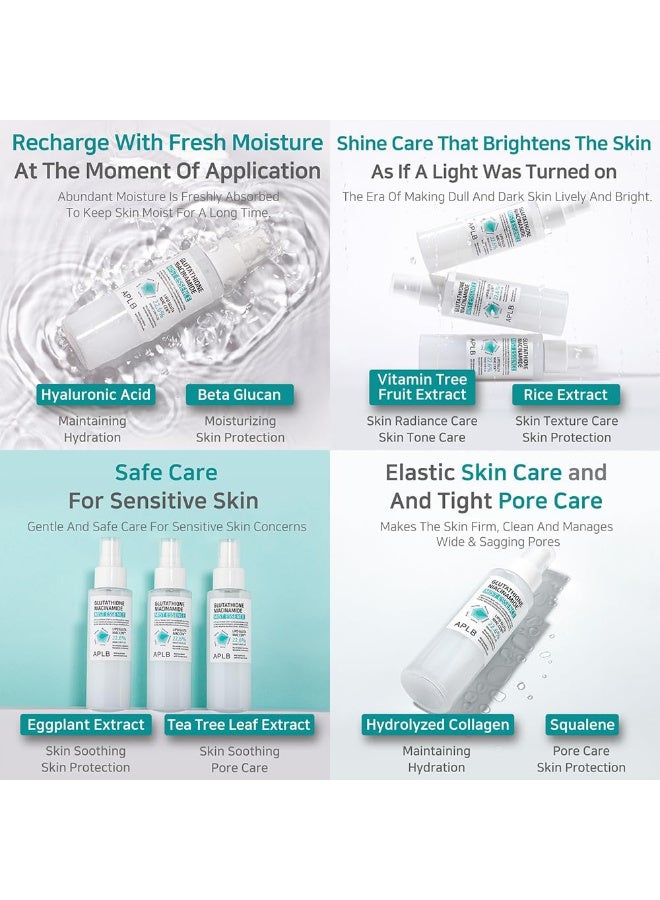 APLB Glutathione Niacinamide Mist Essence | LIPO GLUTA NIAC CEN™ 22.6% 3.55 FL.OZ/Korean Skincare, Replenishing moisture, Revitalize for gentle and improve skin texture through Niacinamide - Image 5