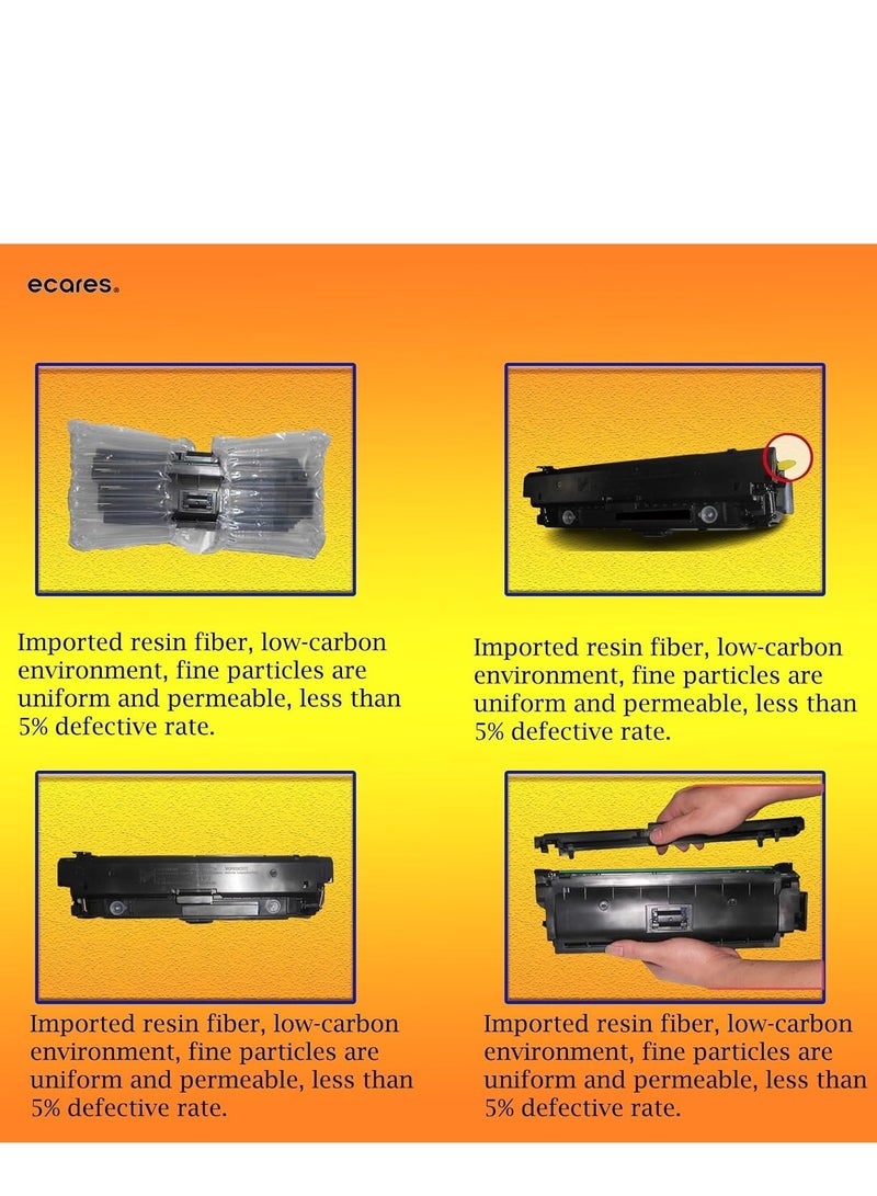 إيكاريس® خرطوشة حبر متوافقة 416A W2042A مناسبة للطابعات HP Color LaserJet Pro M454dw و HP Color LaserJet Pro M454dn و HP Color LaserJet Pro MFP M479fdw (أصفر) - Image 2