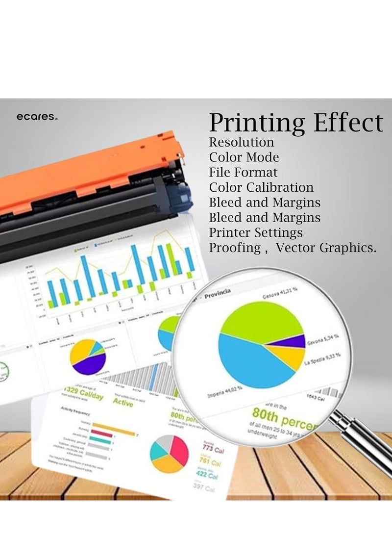 إيكاريس® خرطوشة حبر متوافقة 416A W2042A مناسبة للطابعات HP Color LaserJet Pro M454dw و HP Color LaserJet Pro M454dn و HP Color LaserJet Pro MFP M479fdw (أصفر) - Image 4