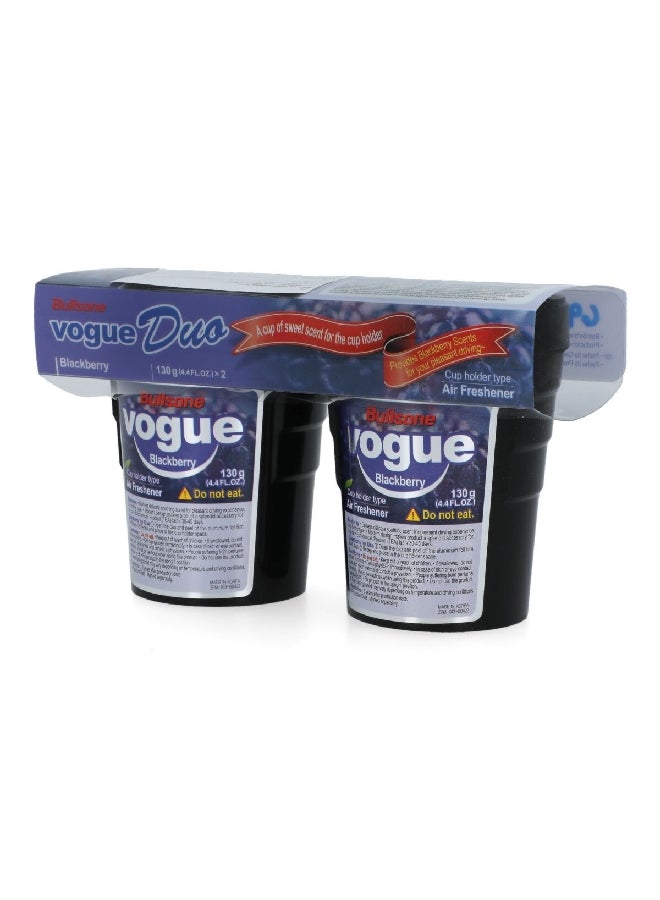 بولسون ACR-235-00010 فوج معطر جو للسيارة متوافق مع حامل الأكواب برائحة توت العليق قطعتين 130 غرام - Image 3