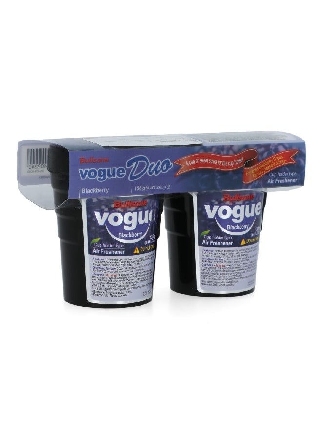 بولسون ACR-235-00010 فوج معطر جو للسيارة متوافق مع حامل الأكواب برائحة توت العليق قطعتين 130 غرام - Image 2