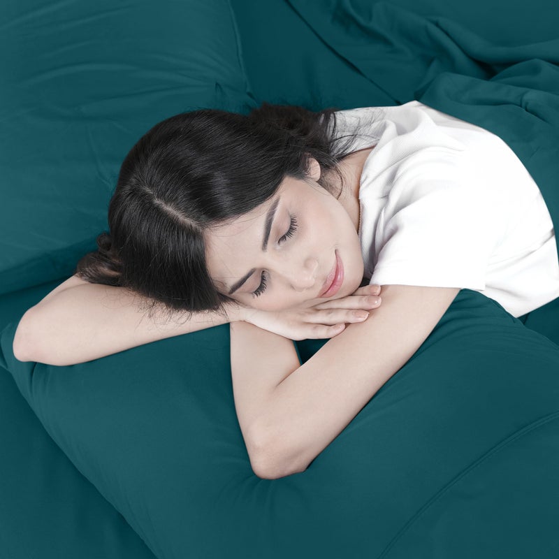 Utopia Bedding Queen Bed Sheets Set - 4 Piece Bedding - Brushed Microfiber - Shrinkage and Fade Resistant - Easy Care (Queen, Teal) - Image 5