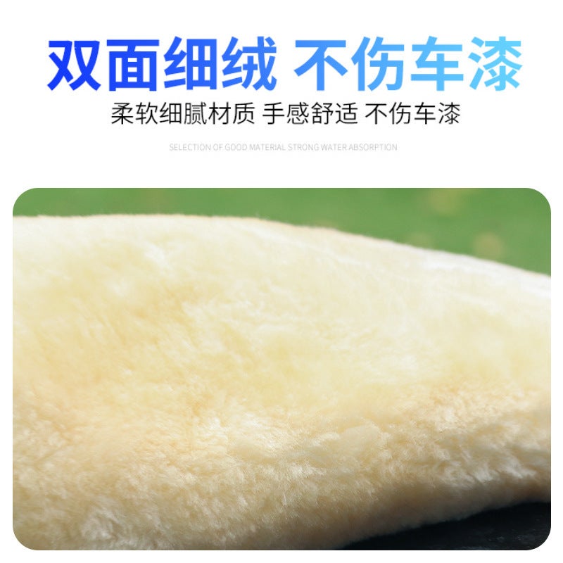 Car Wash Gloves Double-Sided Plush Car Special Imitation Wool Hand Wipe Thick Waterproof Car Cleaning Tool - Image 5