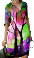 2023 new on the new digital 3D printing in the long sleeve dress fashion personality 3d pullover A- line skirt women HSZXQ040 - Image 3