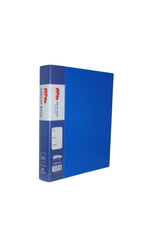 Plastic Holder 80 Pockets With Transparent Pocket – A4