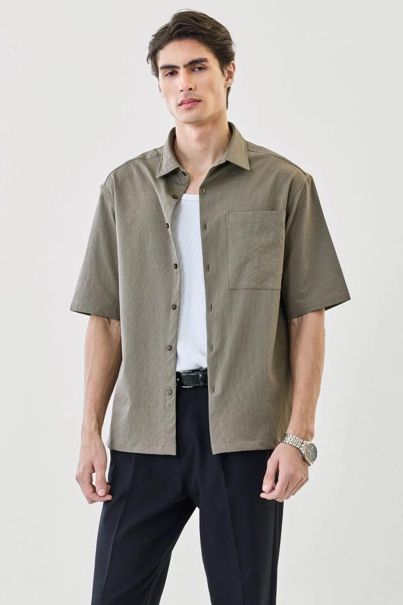 سنيتش قميص فضفاض بنقوش