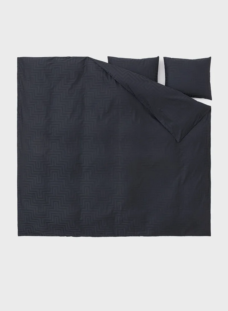 H&M Cotton Satin Duvet Cover Set