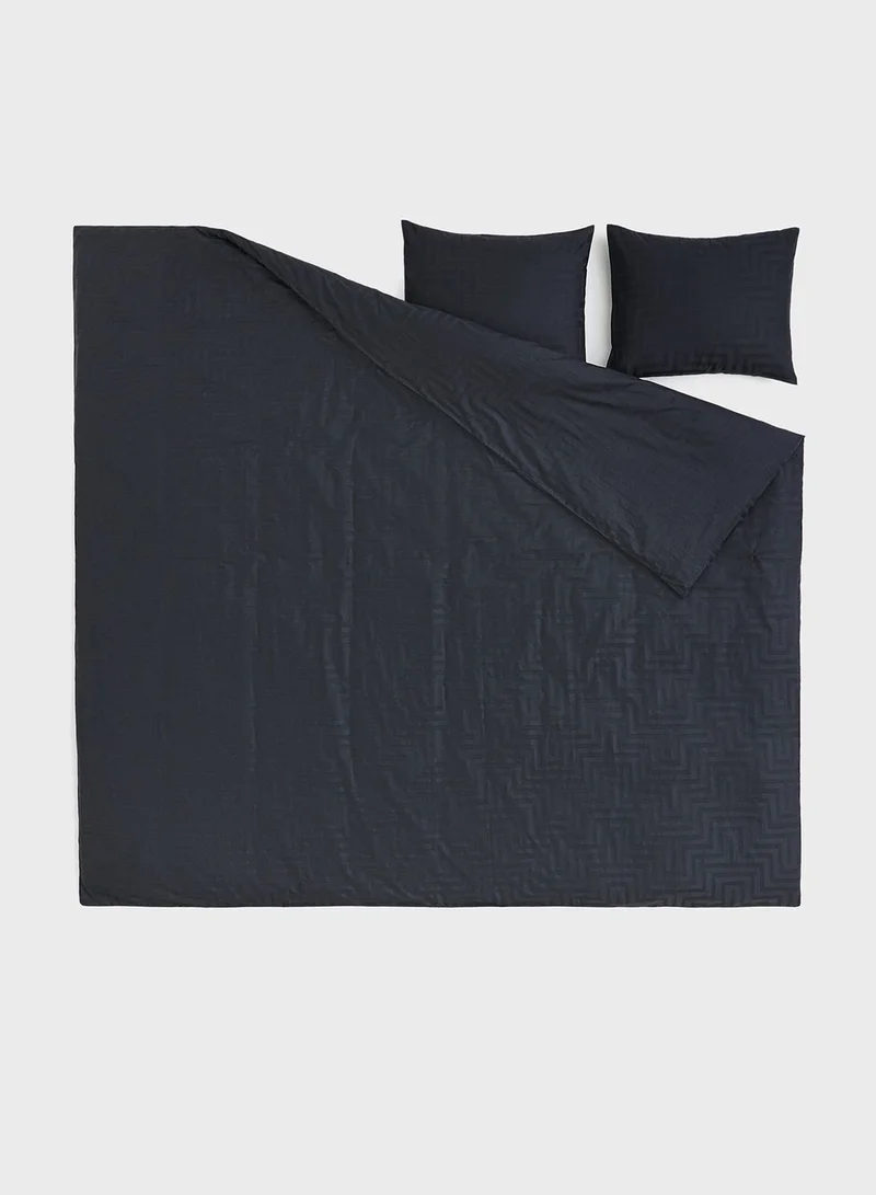 H&M Cotton Satin Duvet Cover Set