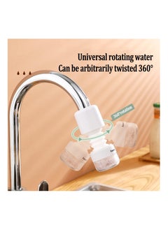 SYOSI 2PCS Faucet Booster Filter, 360 Rotating Water Filter Splash-Proof Faucet Attachment Filter Cartridge Replacement Faucet Water Filtration Filtered Faucet Water Tap Purifier for Kitchen Bathroom  - Image 5