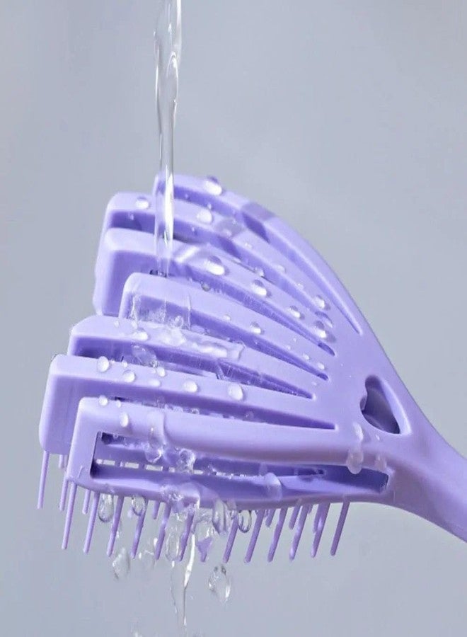 JAMBUVANTI 1Pack, Professional Wet & Dry Hair Detangler Brush with Spacing Clip, Salon Detangling Comb for Smooth Tangle-Free Hair, Suitable for Men, Women & All Hair Types - Image 4