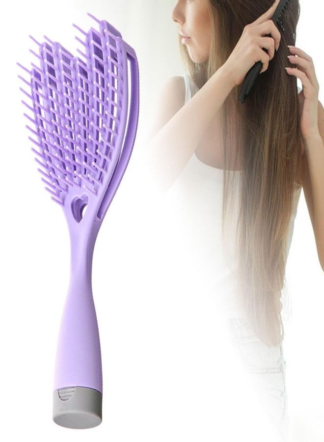 JAMBUVANTI 1Pack, Professional Wet & Dry Hair Detangler Brush with Spacing Clip, Salon Detangling Comb for Smooth Tangle-Free Hair, Suitable for Men, Women & All Hair Types - Image 1