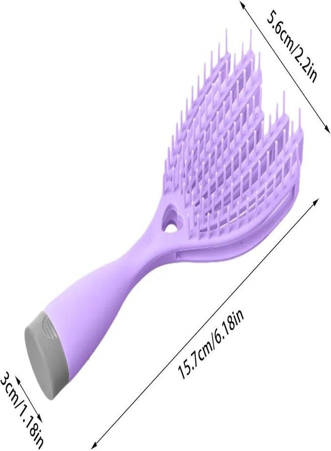 JAMBUVANTI 1Pack, Professional Wet & Dry Hair Detangler Brush with Spacing Clip, Salon Detangling Comb for Smooth Tangle-Free Hair, Suitable for Men, Women & All Hair Types - Image 2