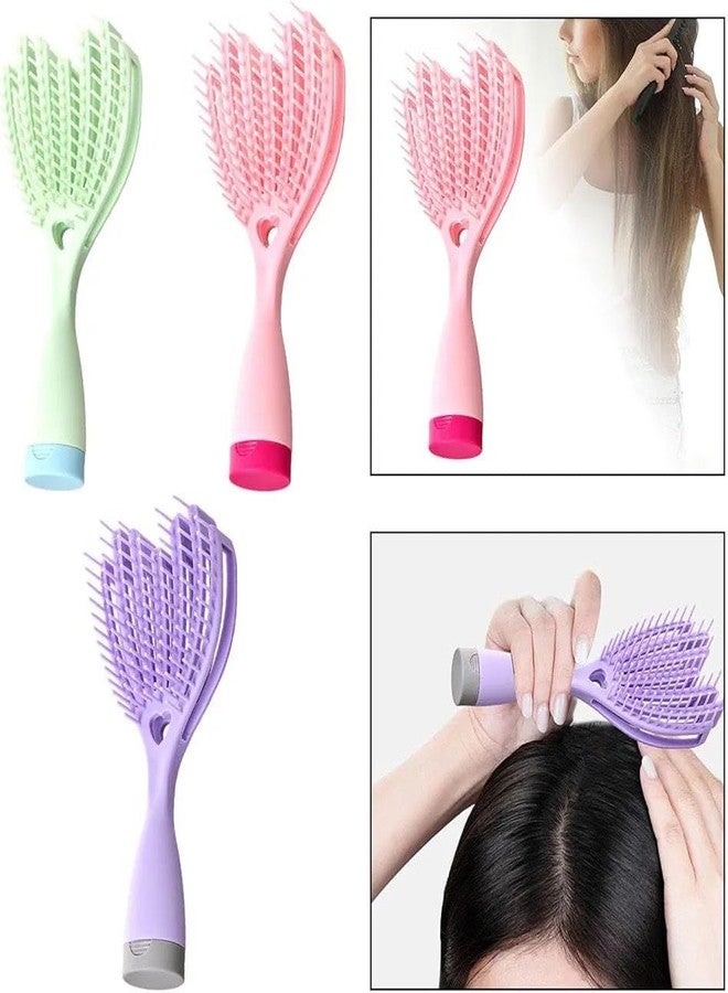 JAMBUVANTI 1Pack, Professional Wet & Dry Hair Detangler Brush with Spacing Clip, Salon Detangling Comb for Smooth Tangle-Free Hair, Suitable for Men, Women & All Hair Types - Image 5