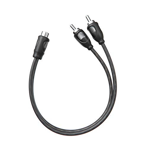 ROCKRIX 1ft RCA 1 Female to 2 Male Audio Speaker Y Adapter Splitter Cable (2 Pack) - Image 2