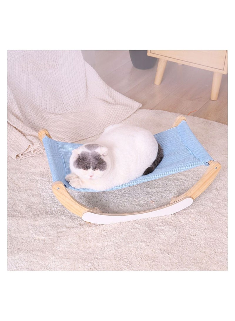 Cool Baby COOLBABY Cat Bed Pet Bed Pet Shaker Antislip Mat Design Washable Breathable Cloth Pad Solid Wood Cat Bed - Image 2