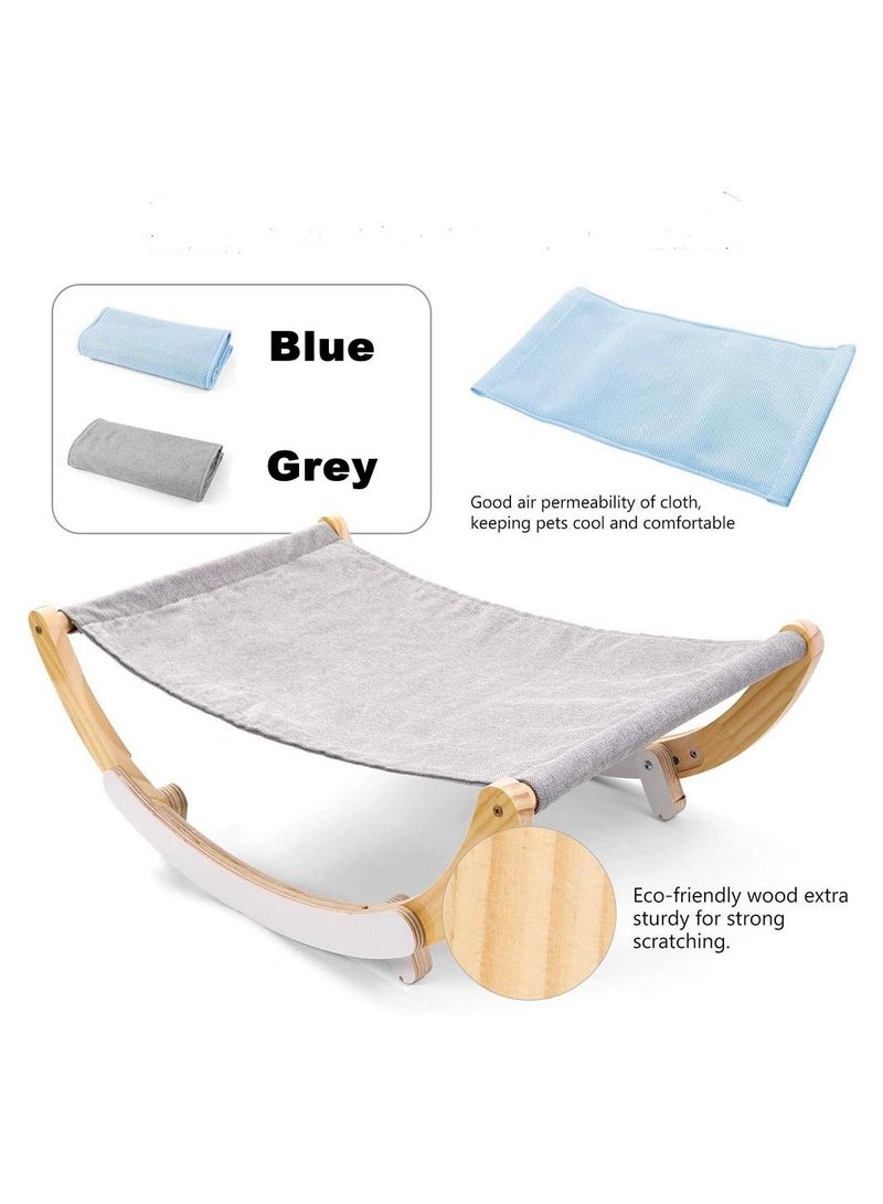 Cool Baby COOLBABY Cat Bed Pet Bed Pet Shaker Antislip Mat Design Washable Breathable Cloth Pad Solid Wood Cat Bed - Image 5