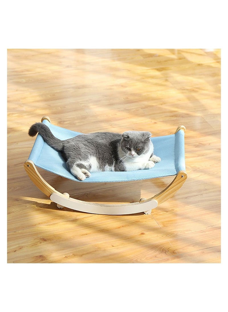 Cool Baby COOLBABY Cat Bed Pet Bed Pet Shaker Antislip Mat Design Washable Breathable Cloth Pad Solid Wood Cat Bed - Image 3