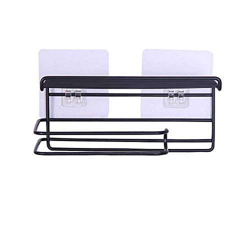 DENSITY COLLECTION Tissue Rack Paper Towel Holders Wall Mounted Wrought Iron Free Punch Paper Roll Holder Bathroom Towel Household Rack for Bathroom Kitchen Garage Home Storage Hanger - Image 5