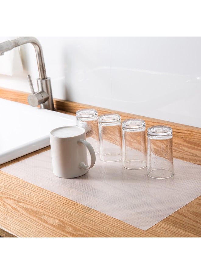 Drawer Pad Paper Cabinet Waterproof Moisture-proof Pad Kitchen Cabinet Sticker Countertop Special Paper-laying Wardrobe Shoe Cabinet Pad-Color:Nordic Green-Specifications:50*150-recommended 100 A Box Multiple Order  - Image 4