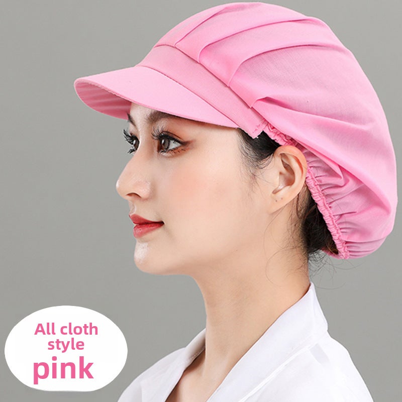 Chef Kitchen Work Hat [Pink] full cloth 