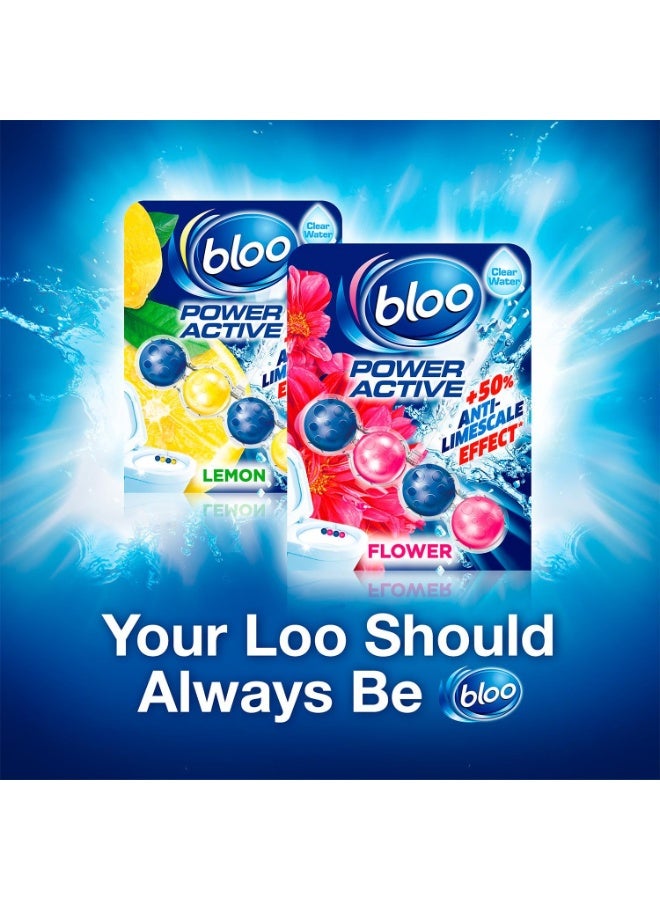 bloo Power Active Flowers Toilet Rim Block 100G - Image 4