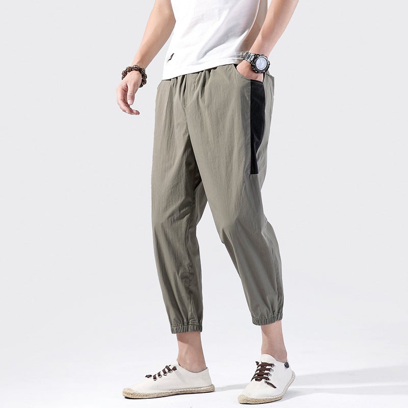 Chinese Style Ankle-Length Pants Men'S 2020 New Arrival Leg-Tight Loose Leg Pants Chinese Style Cotton And Linen Men'S Pants - Image 2