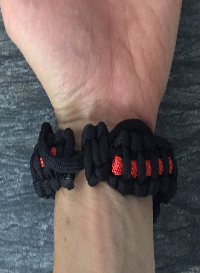 إنفينيتي كوليكشن سوار إنفينيتي كوليكشن لرجال الإطفاء، سوار مكافحة الحرائق، هدية من حبل الباراكورد لرجال الإطفاء أو زوجاتهم - Image 2