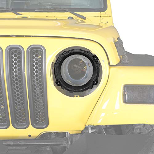 Hooke Road TJ Headlight Mount Bracket Retainer Ring Replacement Compatible with Jeep Wrangler TJ 97-06 - Image 2