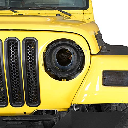 Hooke Road TJ Headlight Mount Bracket Retainer Ring Replacement Compatible with Jeep Wrangler TJ 97-06 - Image 3