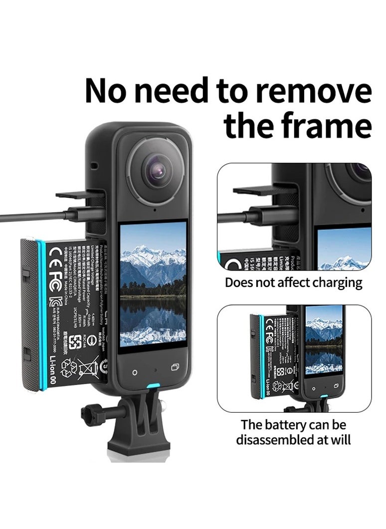 Generic For Insta 360 x4 frame plastic protective case X4 panoramic action camera anti-fall protection bracket accessories  - Image 3