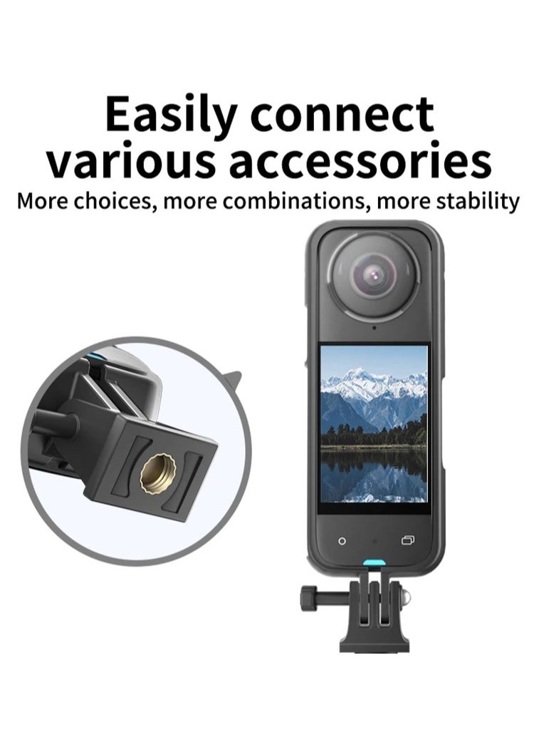 Generic For Insta 360 x4 frame plastic protective case X4 panoramic action camera anti-fall protection bracket accessories  - Image 5