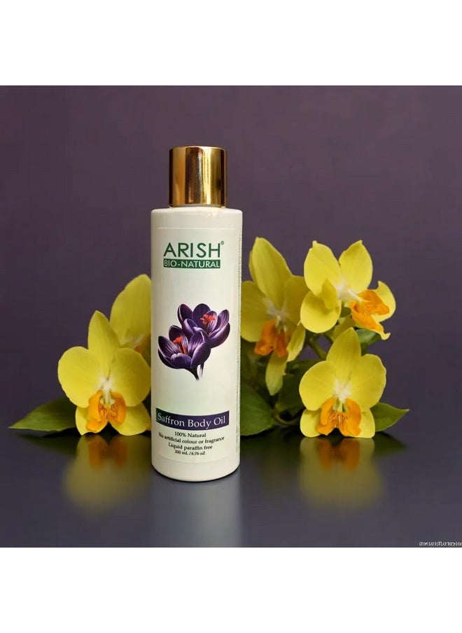 ARISH BIO-NATURAL ARISH BIO-NATURAL Saffron Body Oil for Dry Skin - Nourishing & Hydrating - 100ml 