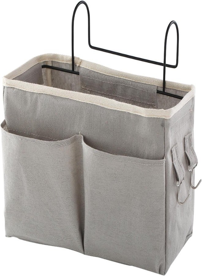 Hidak Bedside Storage bag Organizer Hanging with Metal Hooks for College Dorm Room Hospital Bed Rails Baby Bed Camp Can be Placed Glasses Books Mobile Phones Keys Bag (Multi Color) - Image 1