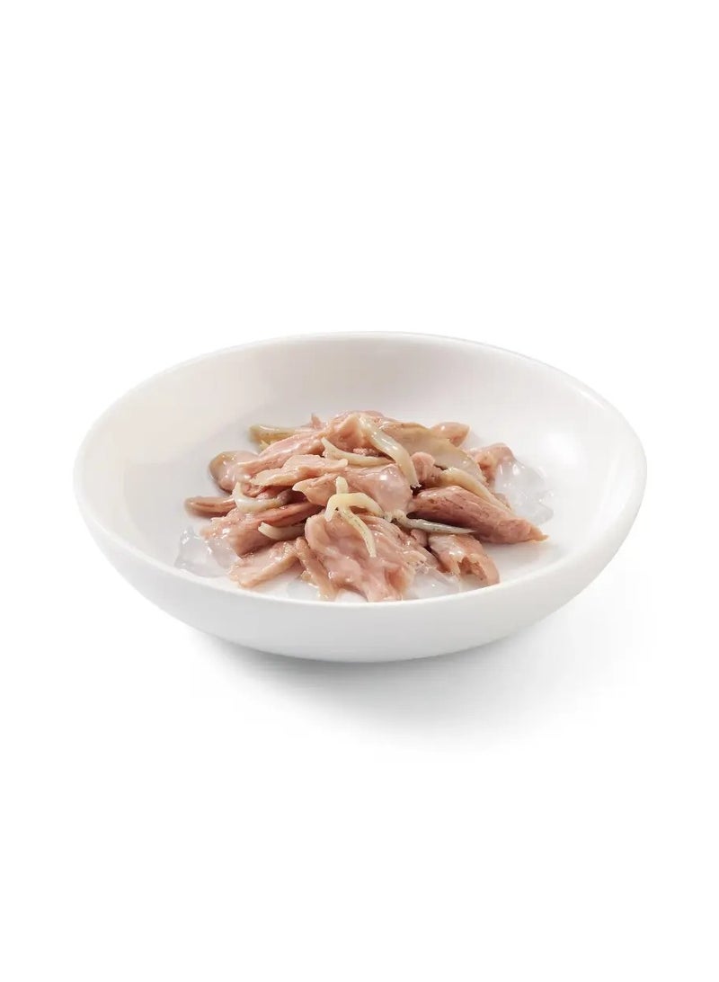 Schesir Pack of Cat Can Jelly Tuna with Whitebaits 14x85g - Image 2