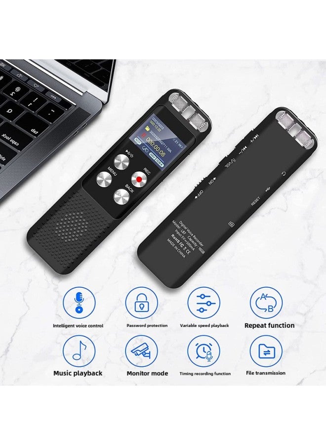 Portable Recorder For Small Portable Students To Play Outside The Class Business Meeting Intelligent Recording Pen-Color:Black (L169)-Capacity:32G - Image 3