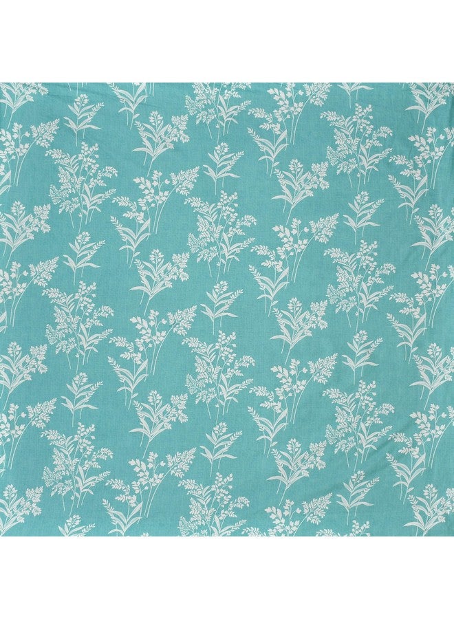 Furnistitchs Premium Glace Cotton 200 TC Elastic Fitted Bedsheets King Size Double Bed With 2 Pillow Covers (Sea Green Ocean, Queen Fitted 60X78) - Image 2