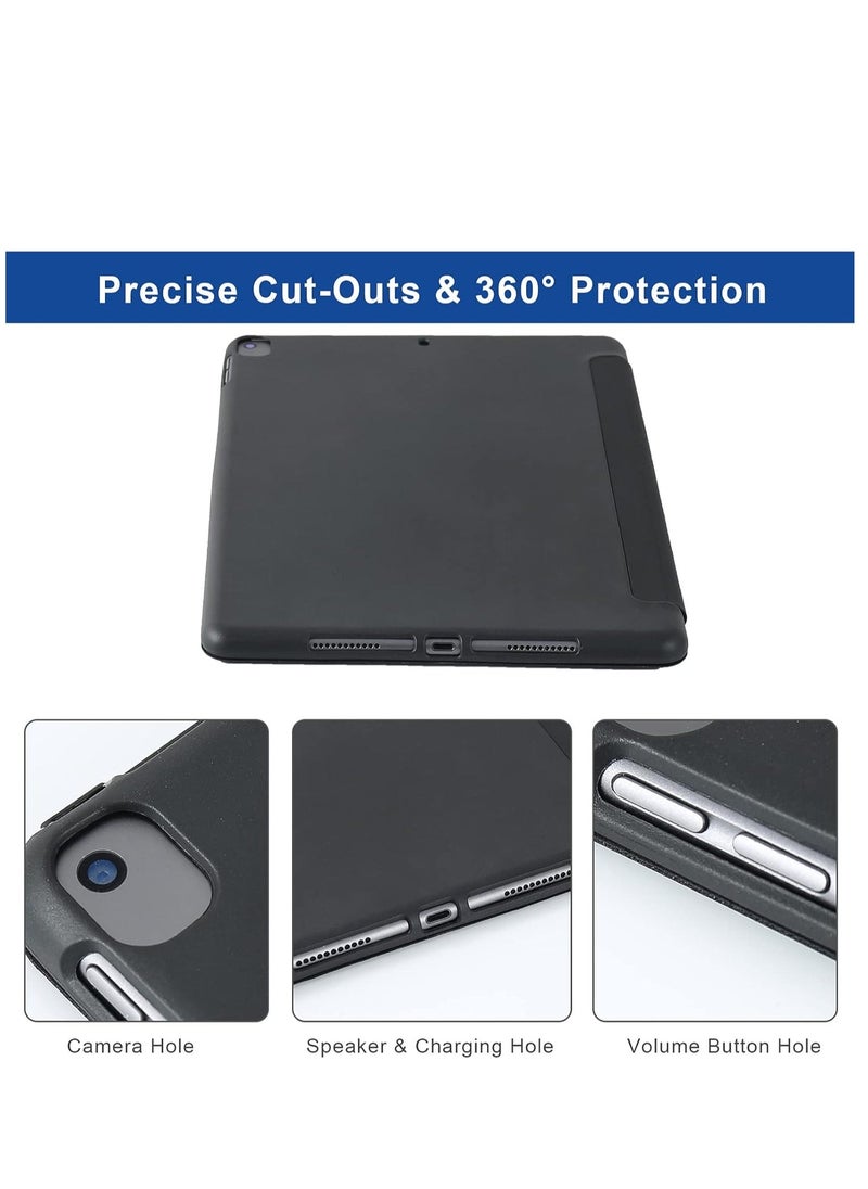 JAJEEK Origami iPad 10.2 Inch Case for iPad 9th Generation 2021, iPad 8th Generation 2020 & iPad 7th Generation 2019 – 5-in-1 Multiple Viewing Angles, Soft Back Cover with Auto Sleep/Wake Function, Black, Durable Protection for Everyday Use - Image 5