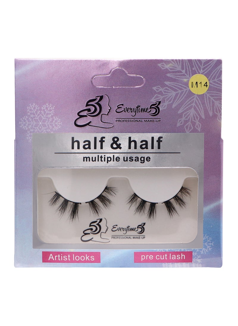 Everytime53 Women's Half & Half Eye Lashes - M14 - Image 1