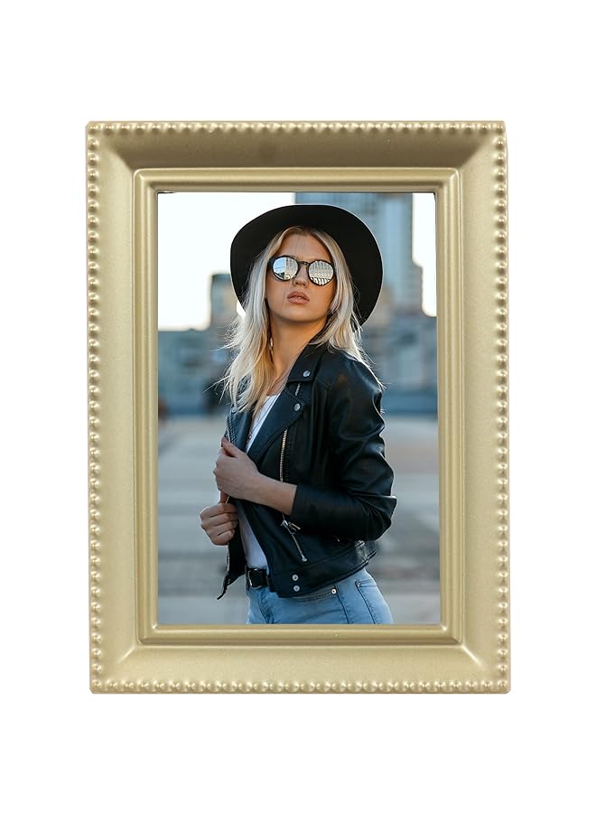 erorex Bead Border Design 2.5X3.5 Satin Gold - Image 1