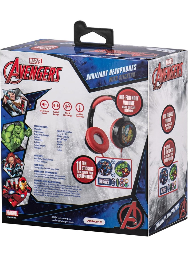 Volkano Giraffe Avengers Aux Headphones (MV-6513-AG) - Image 4