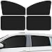 QUICTO Car Window Sun Shades Universal Interior Accessories DoubleSided Black 4pcs - Image 2
