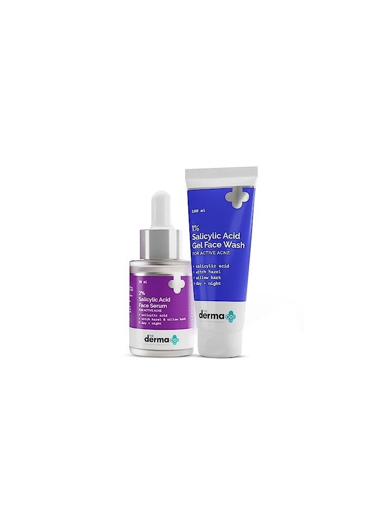 THE derma Co The Derma Co Anti-Acne Regimen Combo - 1% Salicylic Acid Gel Face Wash (100 ml) 