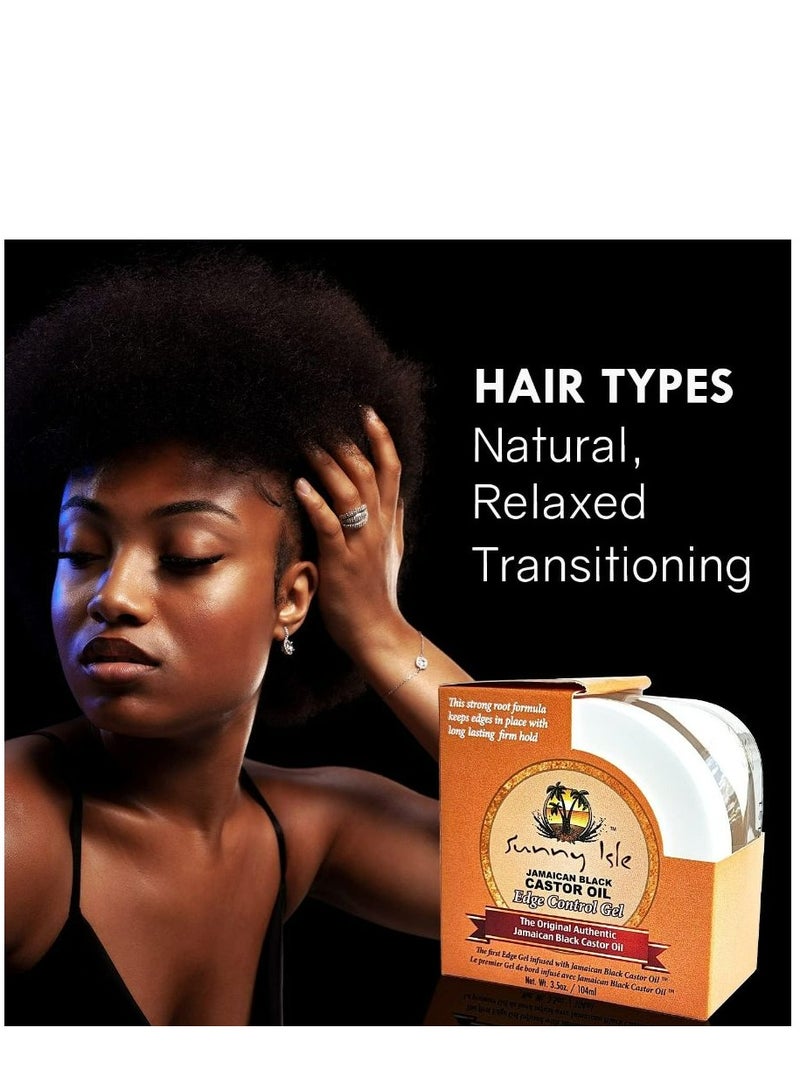 Sunny Isle Jamaican Black Castor Oil Edge Hair Gel 104 ML - Image 3
