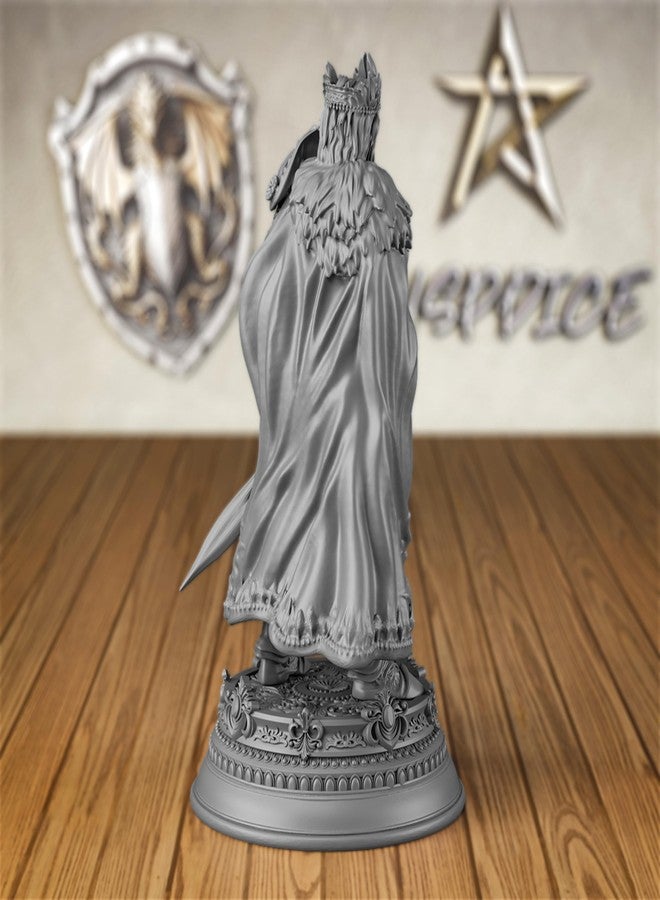 AUSPDICE 32mm Warrior King D&D Miniature Statue for Wargaming and Gaming, 32mm, 3D Printed Fantasy Gaming Mini Ideal for TTRPG Players - Image 4