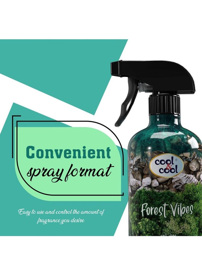 Cool & Cool Forest Vibes Air Freshener Long Lasting Fragrance 500ml  - Image 3