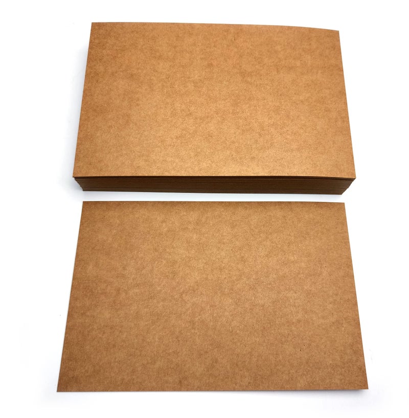 PPAPPAPPIYO Set of 50 3x5 Color Blank index cards 180gsm (kraft) - Image 2