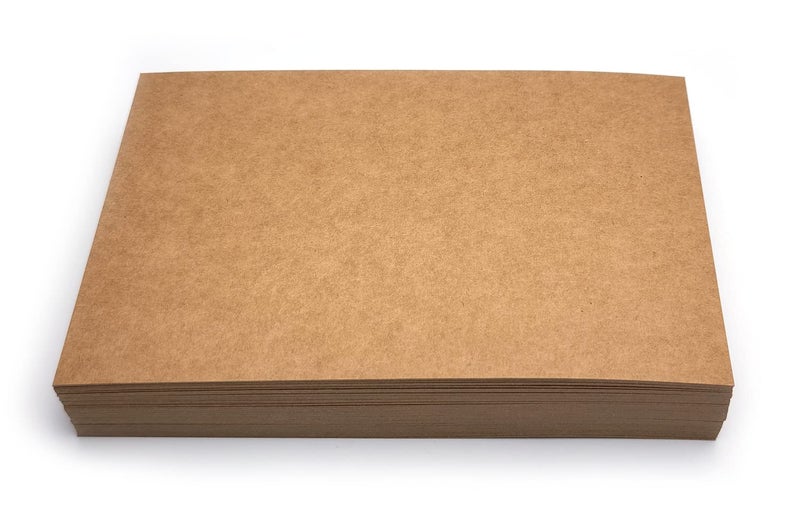 PPAPPAPPIYO Set of 50 3x5 Color Blank index cards 180gsm (kraft) - Image 1