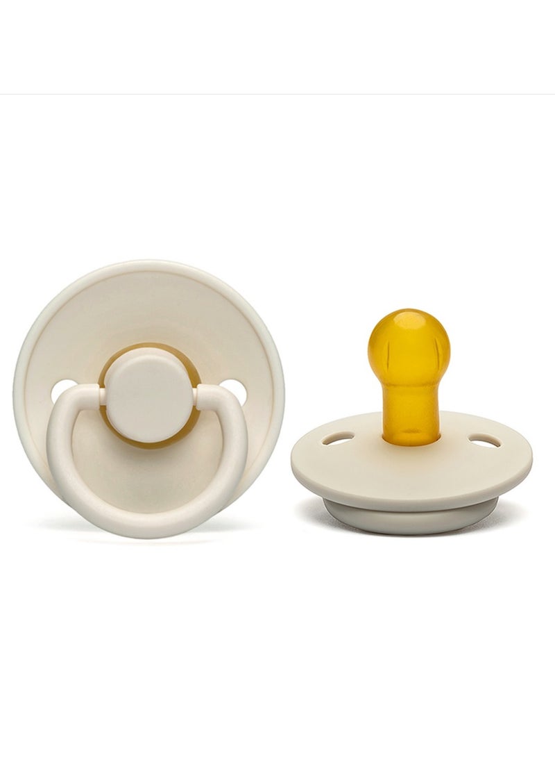 شراء جوي لهاية من اللاتكس الطبيعي، لهاية أطفال، للأطفال من عمر 0 ​​إلى 6 أشهر، قطعة واحدة (أبيض) - Image 2