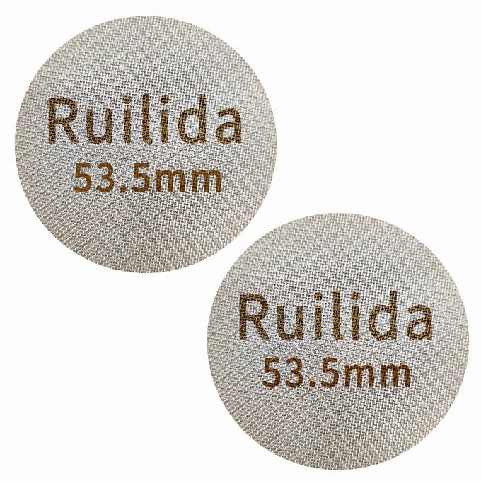 2 PACKS ESPRESSO PUCK SCREEN 535MM REUSABLE 17MM THICKNESS 150M 316 STAINLESS STEEL PROFESSIONAL BARISTA COFFEE FILTER MESH PLATE FOR ESPRESSO PORTAFILTER FILTER BASKET 53354MM BREVILLE